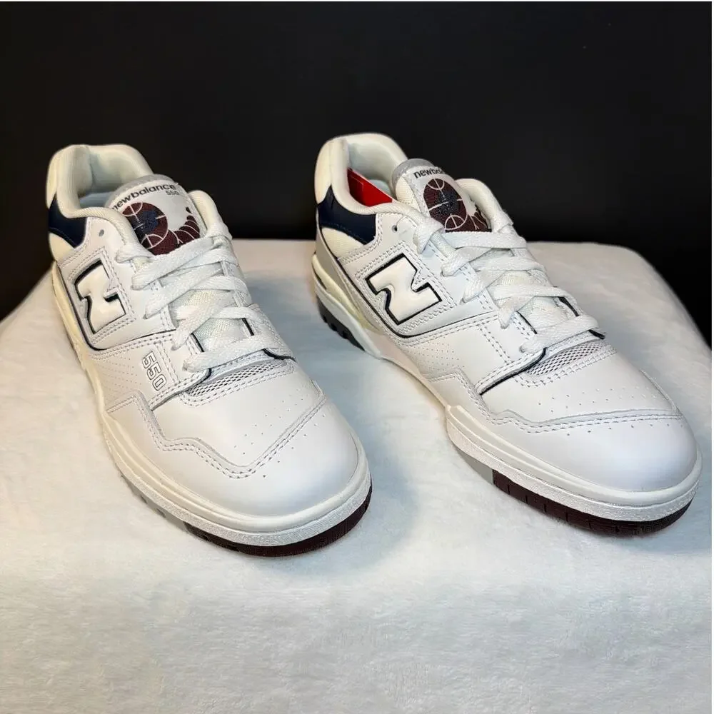 New Balance 550 White Indigo Burgundy | BB550PWB | 6.5M / 8W